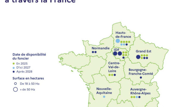 35 data centers vont voir le jour un peu partout sur le territoire, selon l’Elysée. Infographie présidence de la République